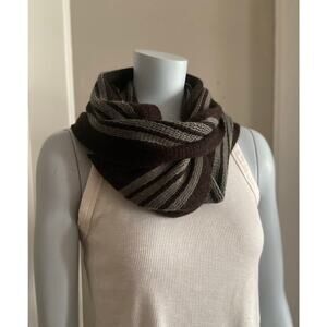 CARNIVAL Brown/Blue Infinity Scarf sz OS
